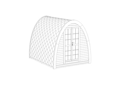 Camping pod 2.4m x 2.4m