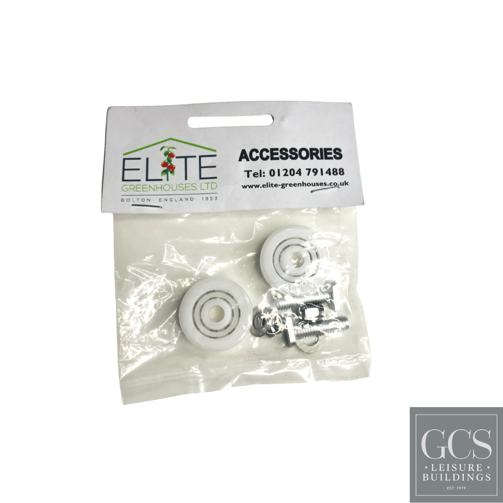 Elite greenhouse door wheels and fittings 32mm