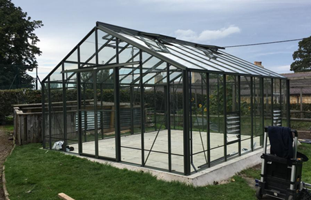 Elite 16 x 14 Greenhouse powder coated black 17