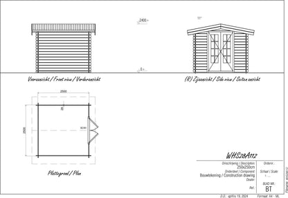 Woodpro Log Cabin WHS28A112