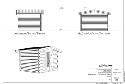 Woodpro Log cabin WHS28A114