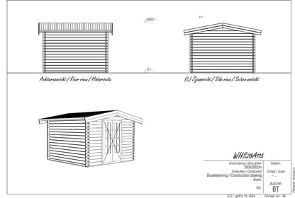 Woodpro Log cabin WHS28A115