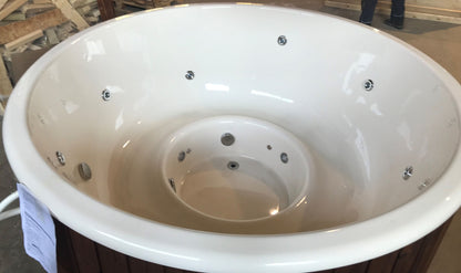 1.8m Fibreglass Hot Tub with external heater