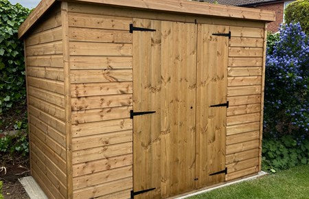 TGB 8 x 6 Standard pent shed with double doors 6
